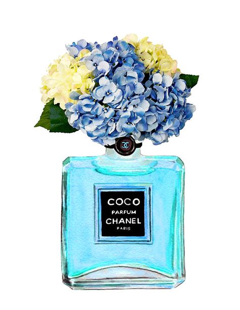 blue chanel painting|chanel printable pictures.